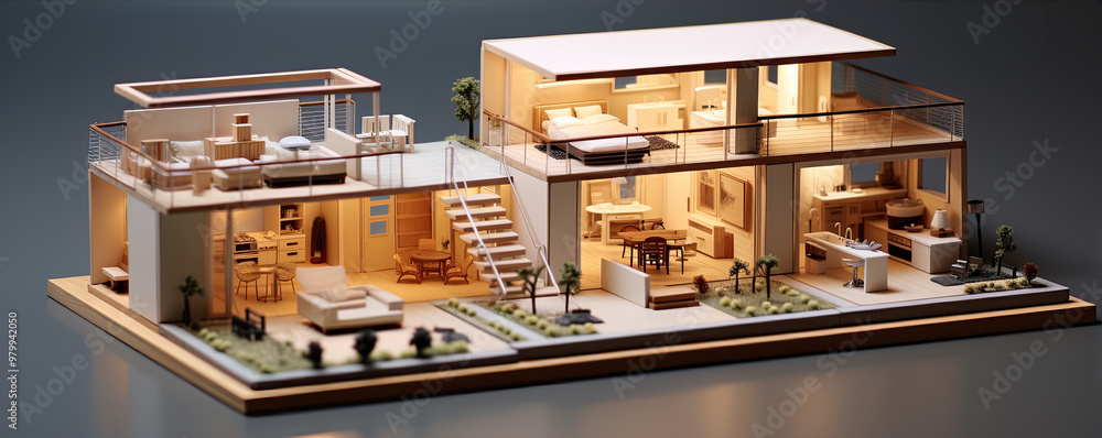 Designed minimalistic house illustration Designed minimalistic house illustration