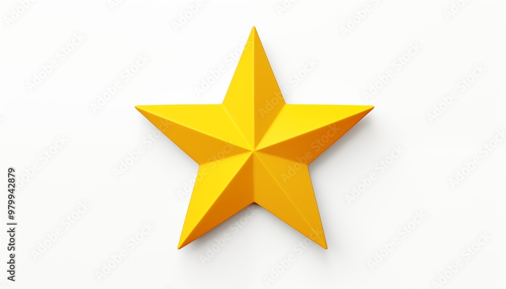 Fototapeta premium 3d golden star