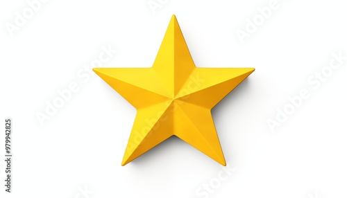 3d golden star