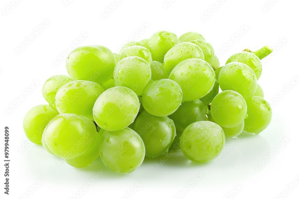 White background isolates seedless green grapes varieties Witch Finger Cotton Candy Moon Drop White background isolates seedless green grapes varieties Witch Finger Cotton Candy Moon Drop