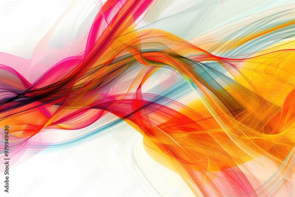 Colorful abstract art on a white background Colorful abstract art on a white background