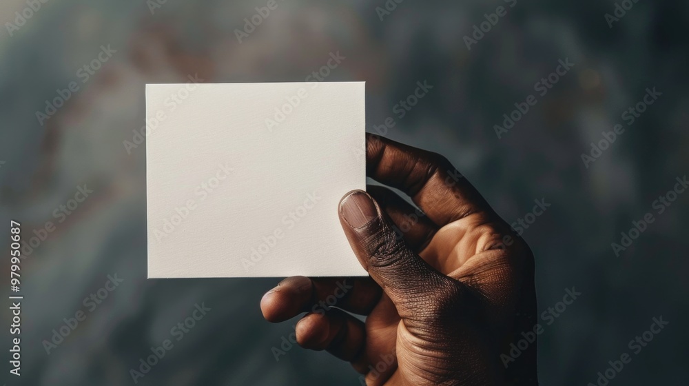 A person holds a piece of paper in their hand, possibly with notes or information A person holds a piece of paper in their hand, possibly with notes or information