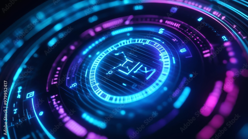 Zodiac wheel, holographic glow, futuristic digital display Zodiac wheel, holographic glow, futuristic digital display