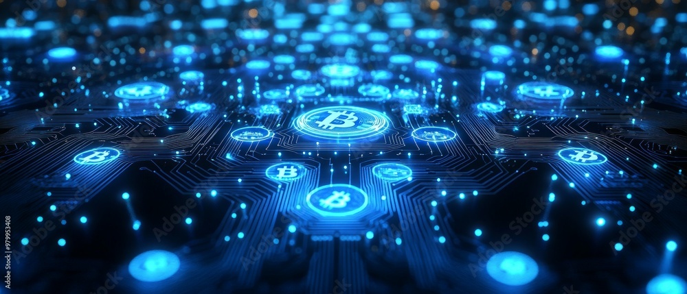Obraz premium The Digital Currency Circuit, Digital Currency and Central Bank Digital Currencies CBDCs