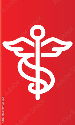 Caduceus medical logo