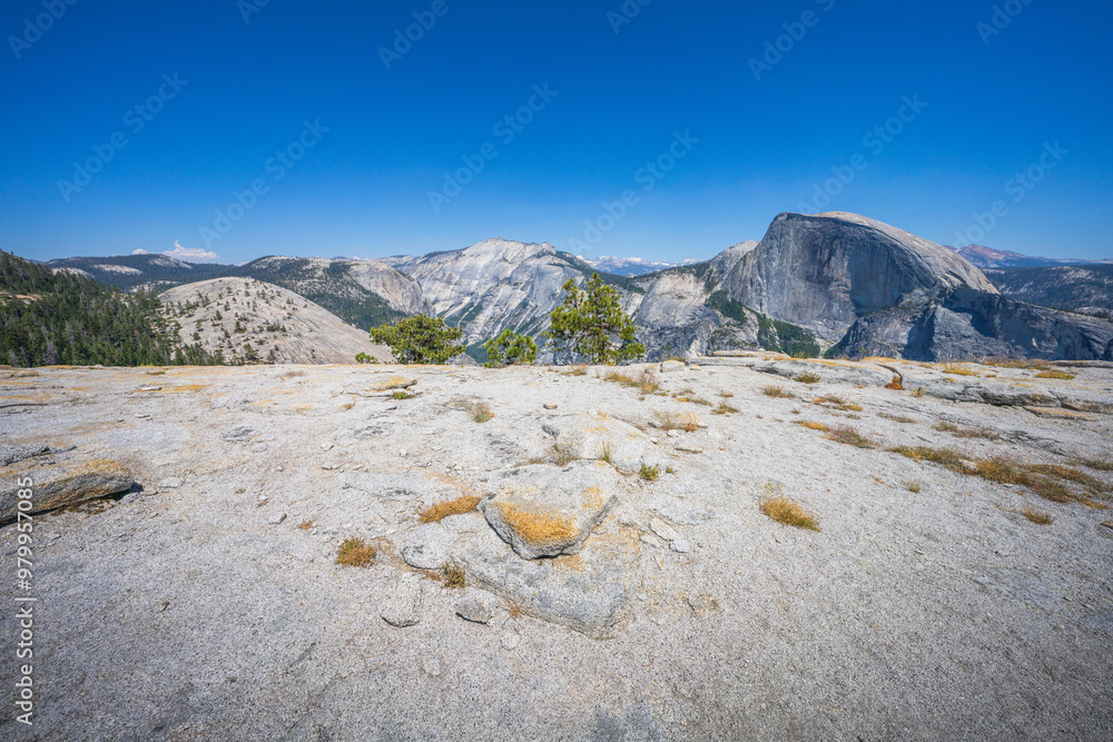 hiking from upper yosemite falls to north dome in yosemite national park