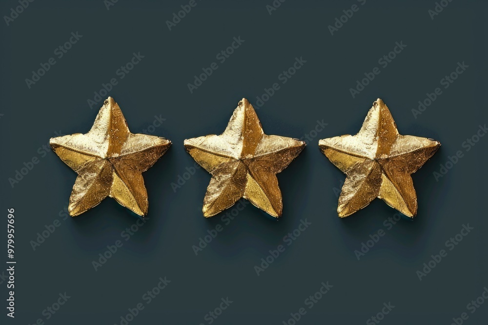 Gold stars on a blue background, great for use in educational or decorative settings Gold stars on a blue background, great for use in educational or decorative settings