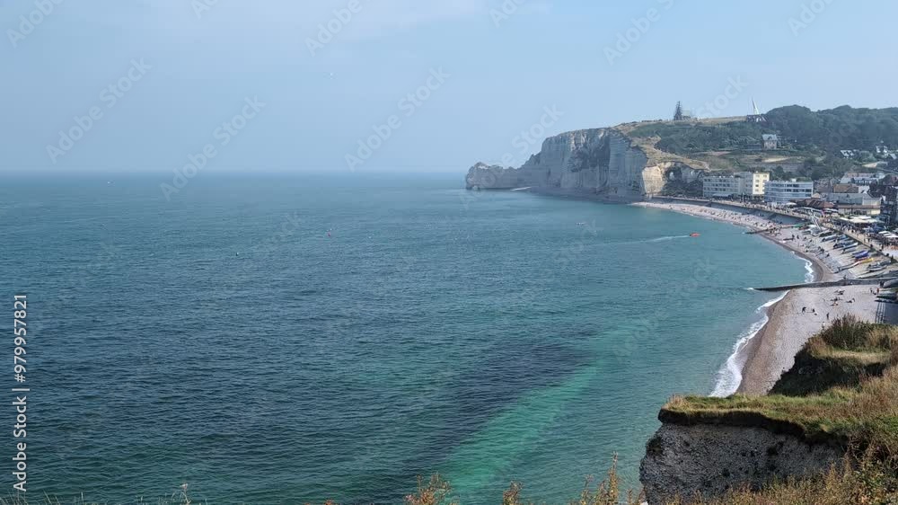 View in Etretat, France, Normandie View in Etretat, France, Normandie