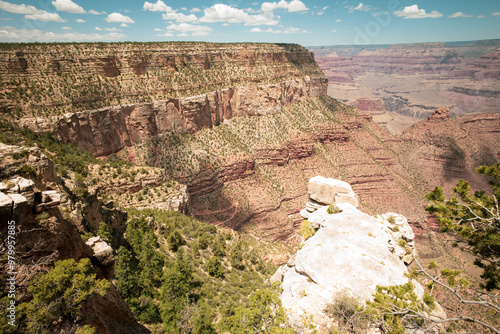 Rock of the canyon, landscape background. Rocks mountain. Arizona and Utah desert. photo