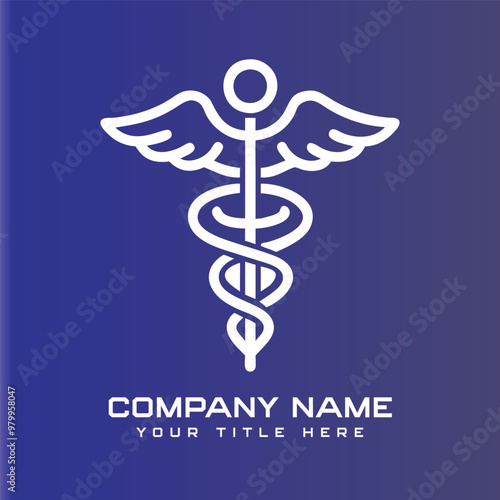 Caduceus medical logo