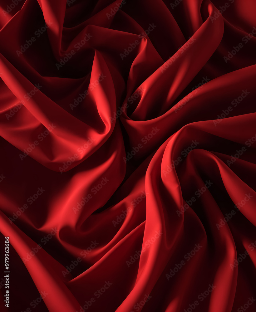 Red satin fabric background Red satin fabric background