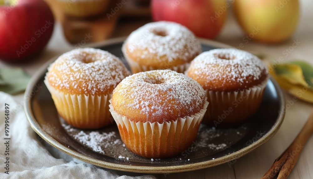Apple cider doughnut muffins made fresh Apple cider doughnut muffins made fresh