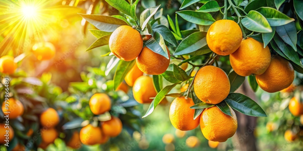 Sun-Kissed Oranges on a Lush Tree Branch, Close-up, Vibrant Colors, Citrus Fruit, Sunny Orchard, Orange Tree, Citrus Grove Sun-Kissed Oranges on a Lush Tree Branch, Close-up, Vibrant Colors, Citrus Fruit, Sunny Orchard, Orange Tree, Citrus Grove