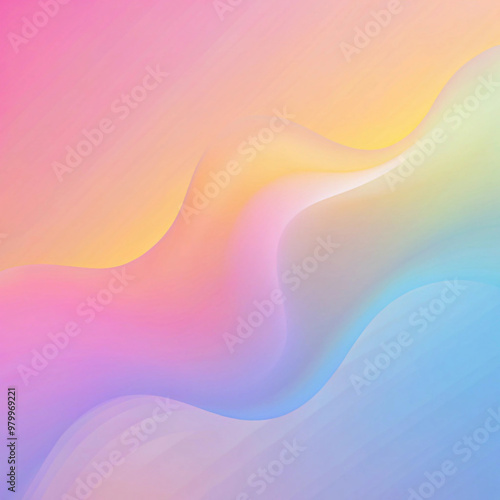 Abstract pastel gradient wavy background with soft flowing lines 부드러운 흐름의 선이 있는 추상적인 파스텔 그라데이션 물결 배경