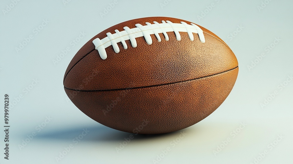 Rugby/American football ball..generative ai Rugby/American football ball..generative ai