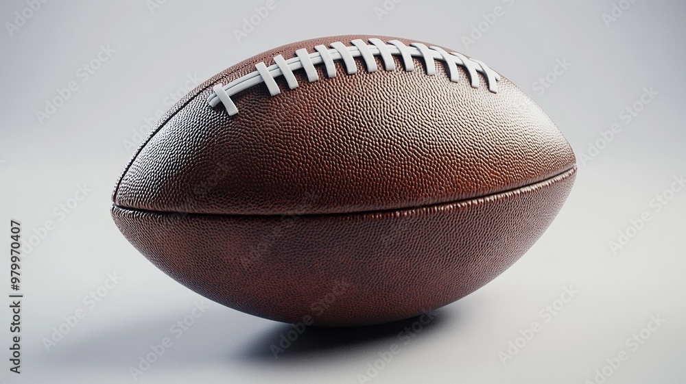 Rugby/American football ball..generative ai Rugby/American football ball..generative ai