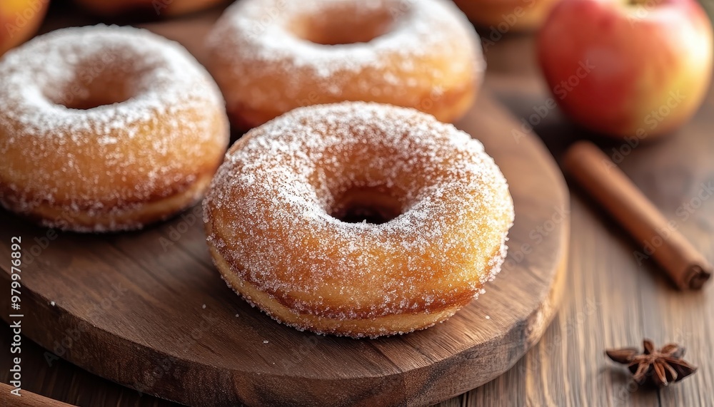 Freshly made apple cider donuts Freshly made apple cider donuts