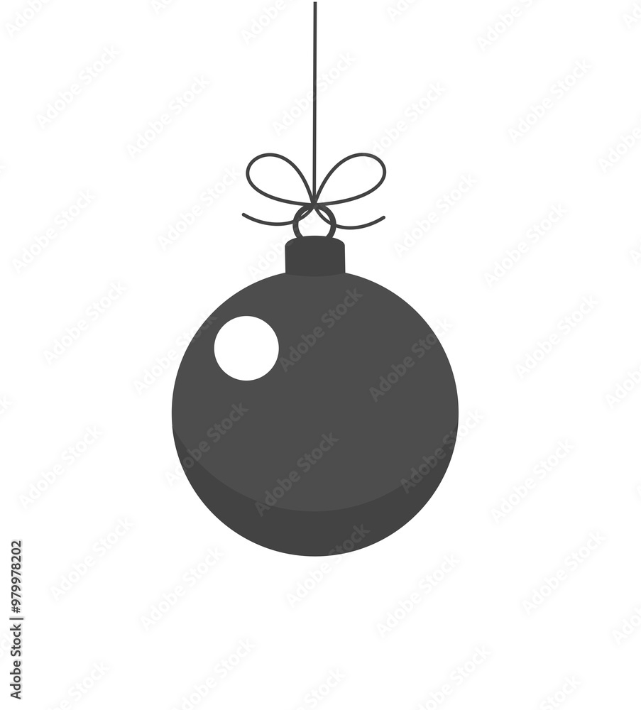 Christmas ball ornament shape symbol. PNG illustration Christmas ball ornament shape symbol. PNG illustration
