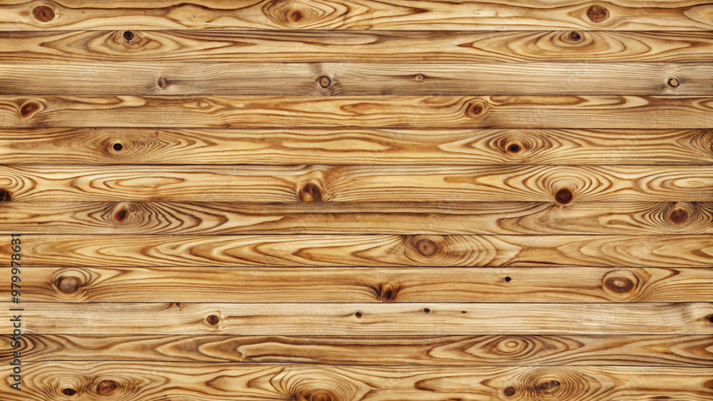 Naklejka premium Natural wooden texture with smooth grain and knots for backgrounds and design purposes