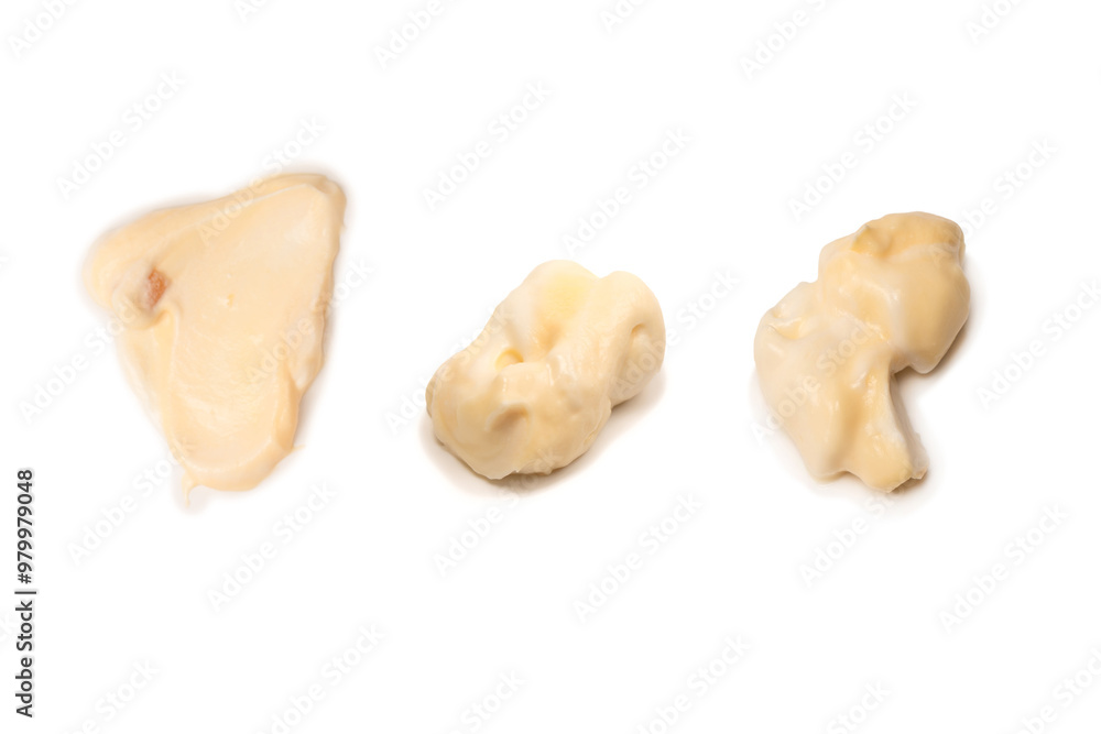 White sauce splashes isolated on white background. White sauce splashes isolated on white background.
