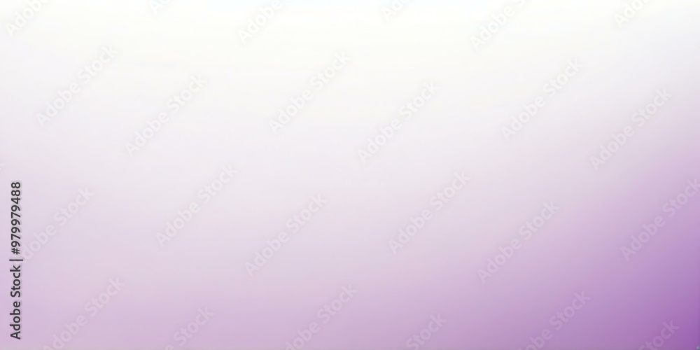 Obraz premium gradient white to purple top to bottom transition with smooth grainy texture banner