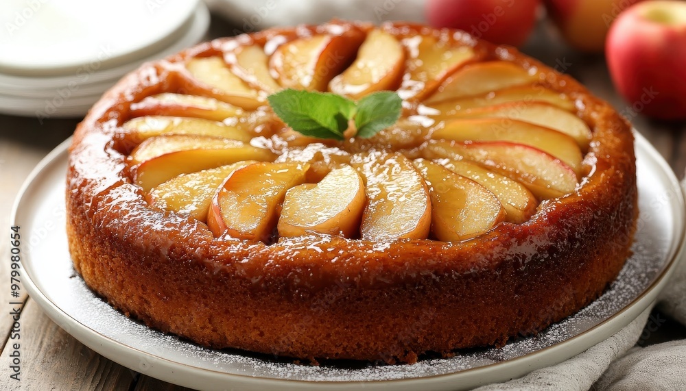 Inverted apple dessert Inverted apple dessert