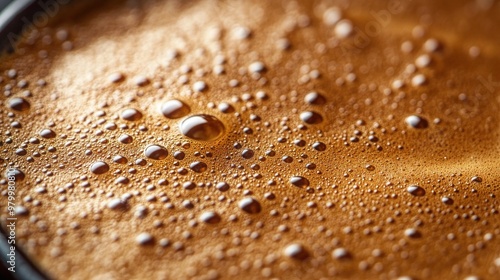 Textured surface of perfectly cappuccino photo