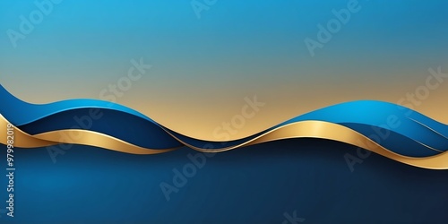 gradient blue to gold top to bottom transition with smooth grainy texture banner