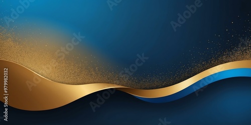 gradient blue to gold top to bottom transition with smooth grainy texture banner
