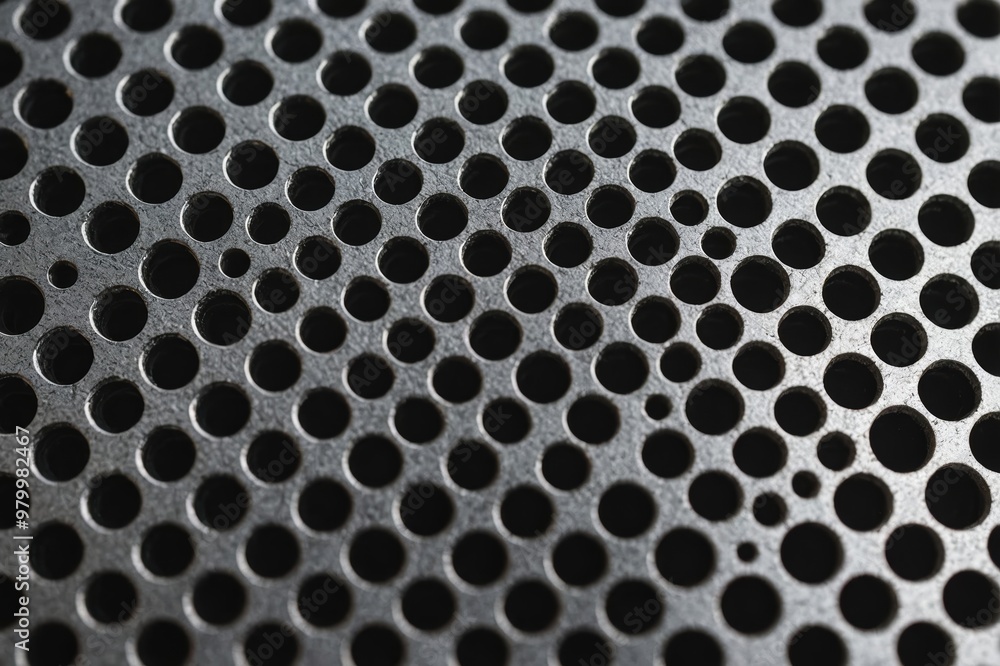 textures of the speaker with a metal perforated grille textures of the speaker with a metal perforated grille