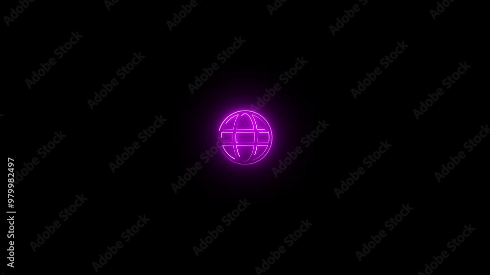 Abstract neon global linear icon. Internet communication and interaction. Cyberspace. Seamless loop HD video with alpha channel on transparent background. Outline motion graphic animation Abstract neon global linear icon. Internet communication and interaction. Cyberspace. Seamless loop HD video with alpha channel on transparent background. Outline motion graphic animation