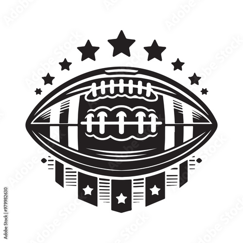 simple American football vector