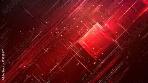 A rich red abstract background with geometric shapes and light highlights, offering a modern and vibrant aesthetic.