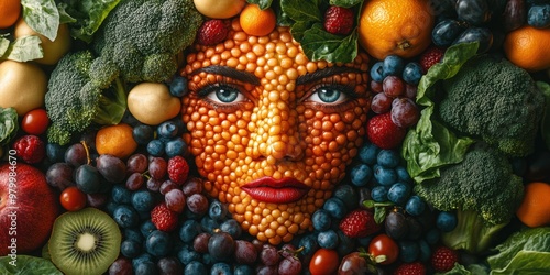 The engaging city streets where face-painted fruits transform ordinary scenes into whimsical and colorful experiences