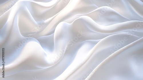 A soft white abstract background with flowing, wavy lines and gentle shadows, perfect for a serene and minimal look.