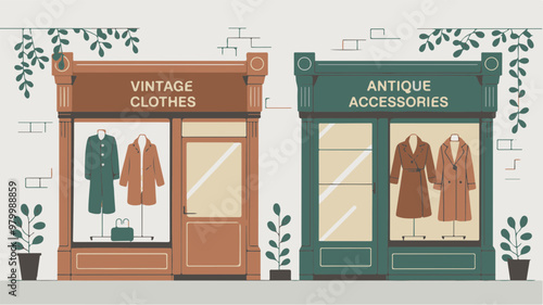 Vintage Clothing and Antique Accessories Storefronts