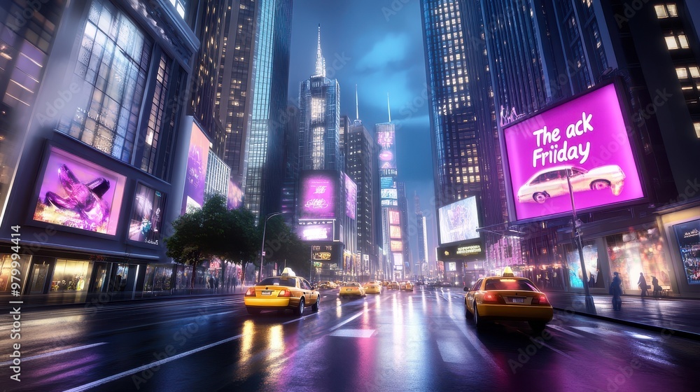 An urban cityscape at night with An urban cityscape at night with
