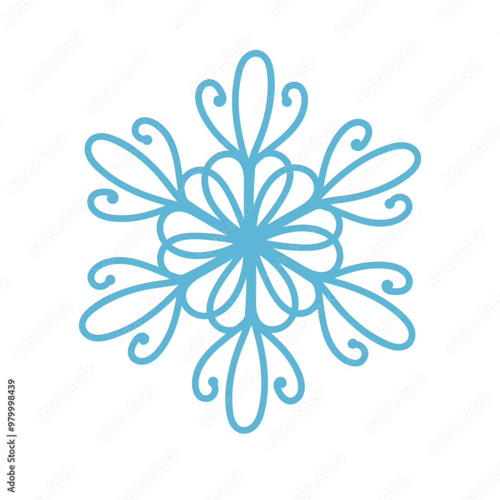 snowflakes in doodle style for winter design. Vector illustration. Collection hand drawn snowflakes isolated on whit background. Snowflake icon painted snowflakes in doodle style for winter design. Vector illustration. Collection hand drawn snowflakes isolated on whit background. Snowflake icon painted