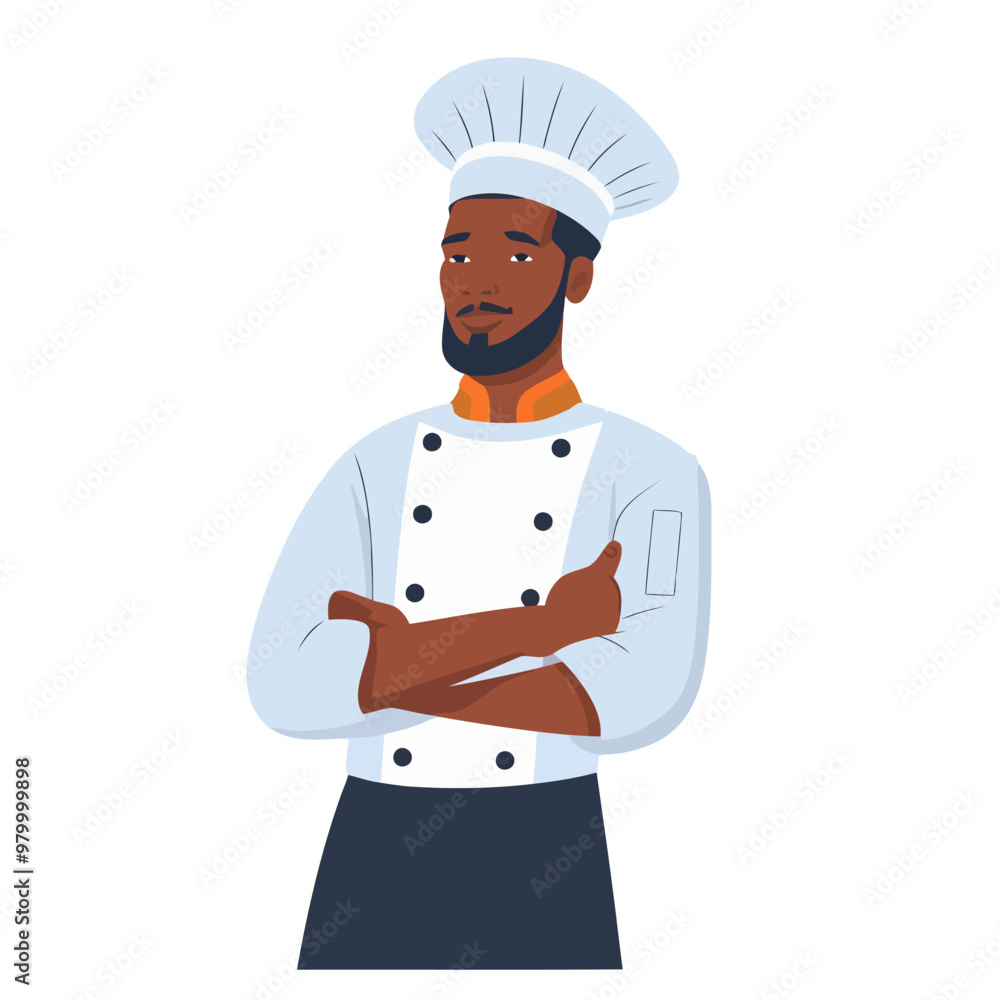 Chef logo design. Abstract drawing chef, cook or baker logo icon. Cute vector illustration Chef logo design. Abstract drawing chef, cook or baker logo icon. Cute vector illustration
