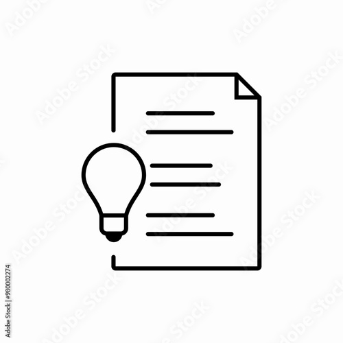 file bulb idea icon sign vector