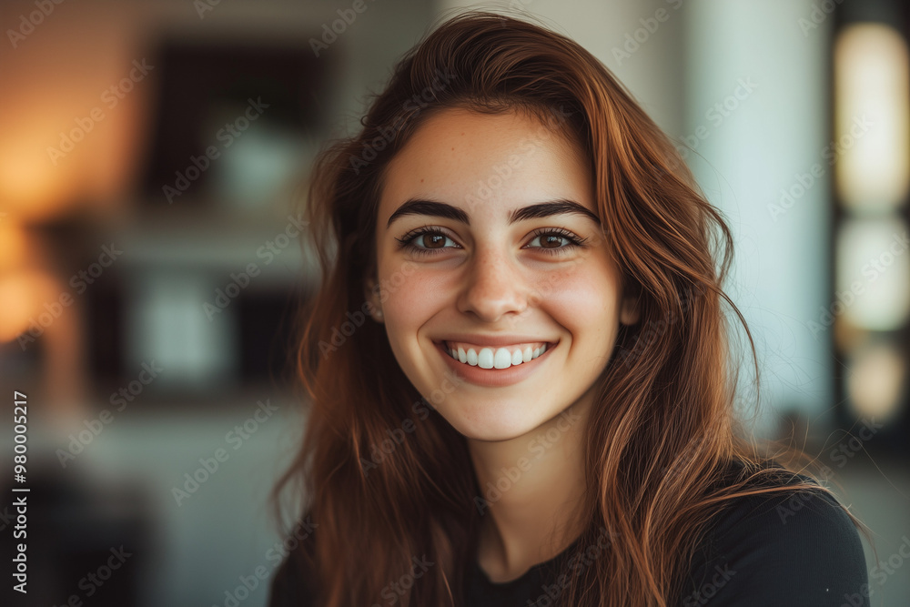 portrait of a smiling woman portrait of a smiling woman