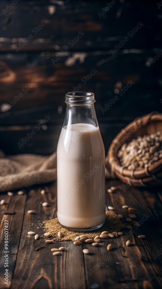 glass of milk on table glass of milk on table