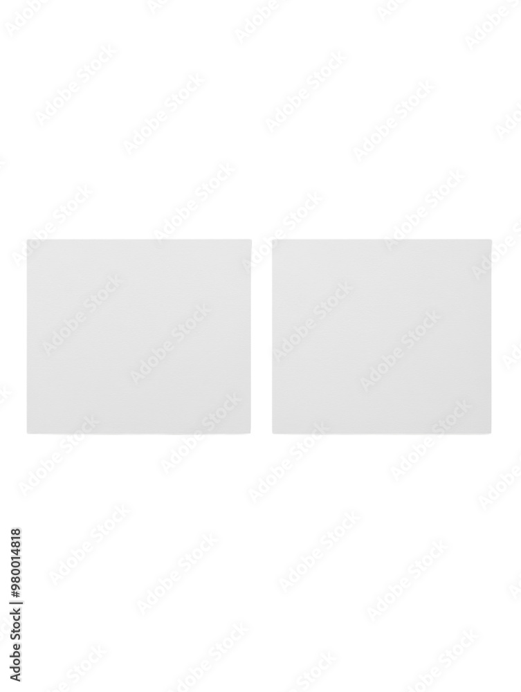 Two blank white business cards on a gray background. PNG transparent. Two blank white business cards on a gray background. PNG transparent.