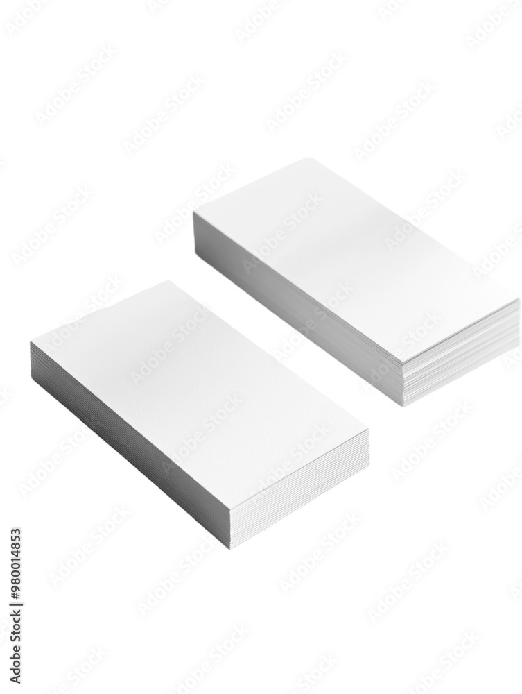 Two blank white business cards on a gray background. PNG transparent. Two blank white business cards on a gray background. PNG transparent.