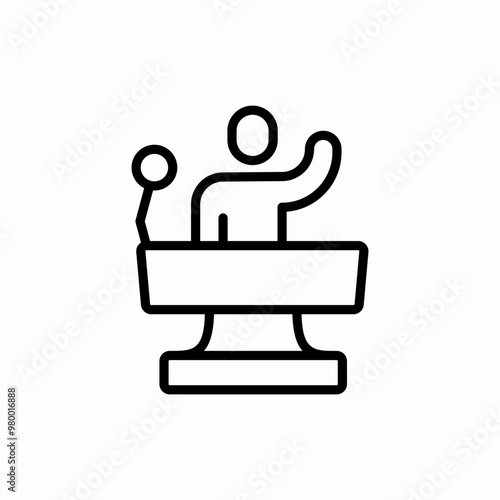speaker speech icon sign vector