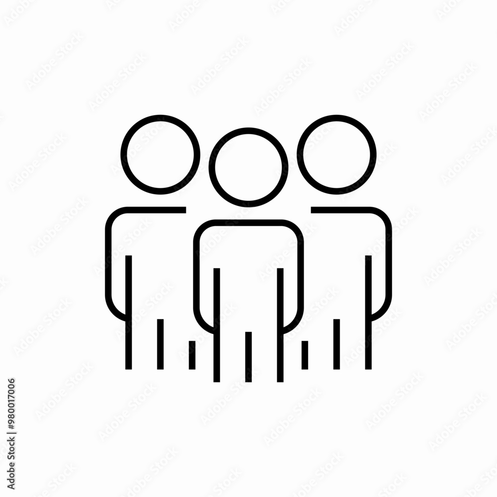 team group icon sign vector team group icon sign vector