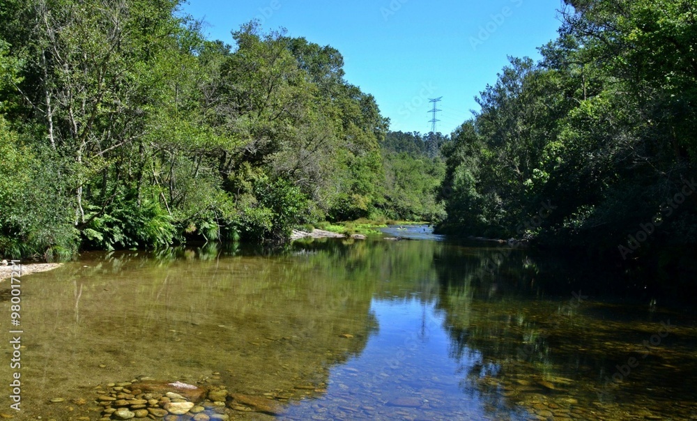 Río Tea a su paso por Mondariz, Galicia Río Tea a su paso por Mondariz, Galicia