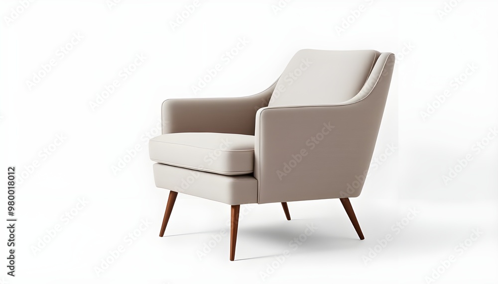 A sleek, modern armchair set against a white background, showcasing clean lines and contemporary design. A sleek, modern armchair set against a white background, showcasing clean lines and contemporary design.