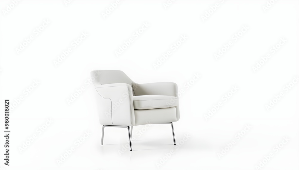 A sleek, modern armchair set against a white background, showcasing clean lines and contemporary design. A sleek, modern armchair set against a white background, showcasing clean lines and contemporary design.