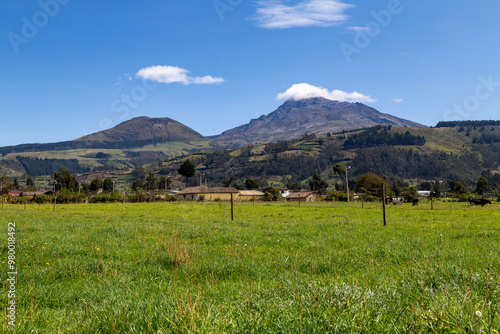 Ilinizas Volcano, Andean landscape photo